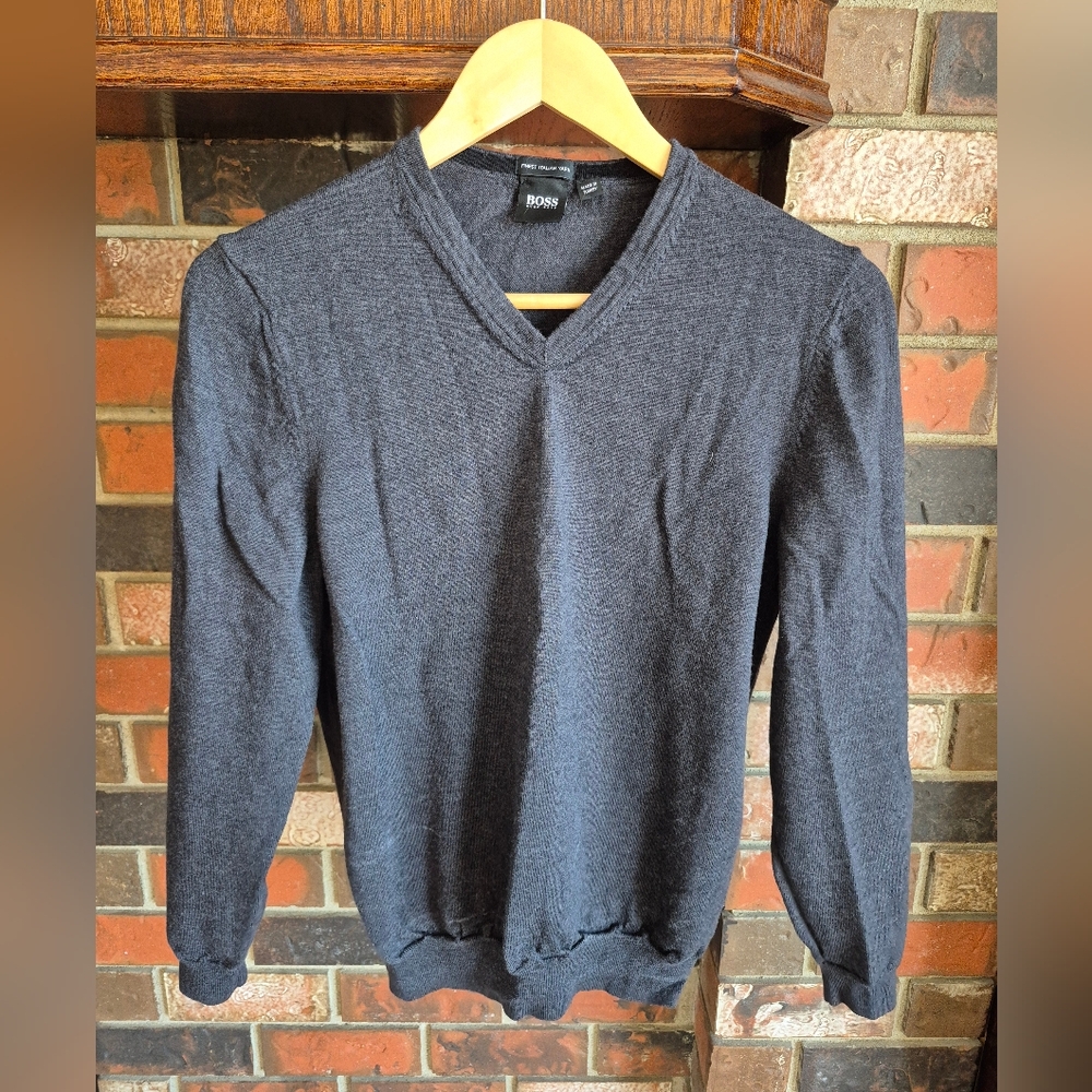 BOSS Men's Gray Sweater